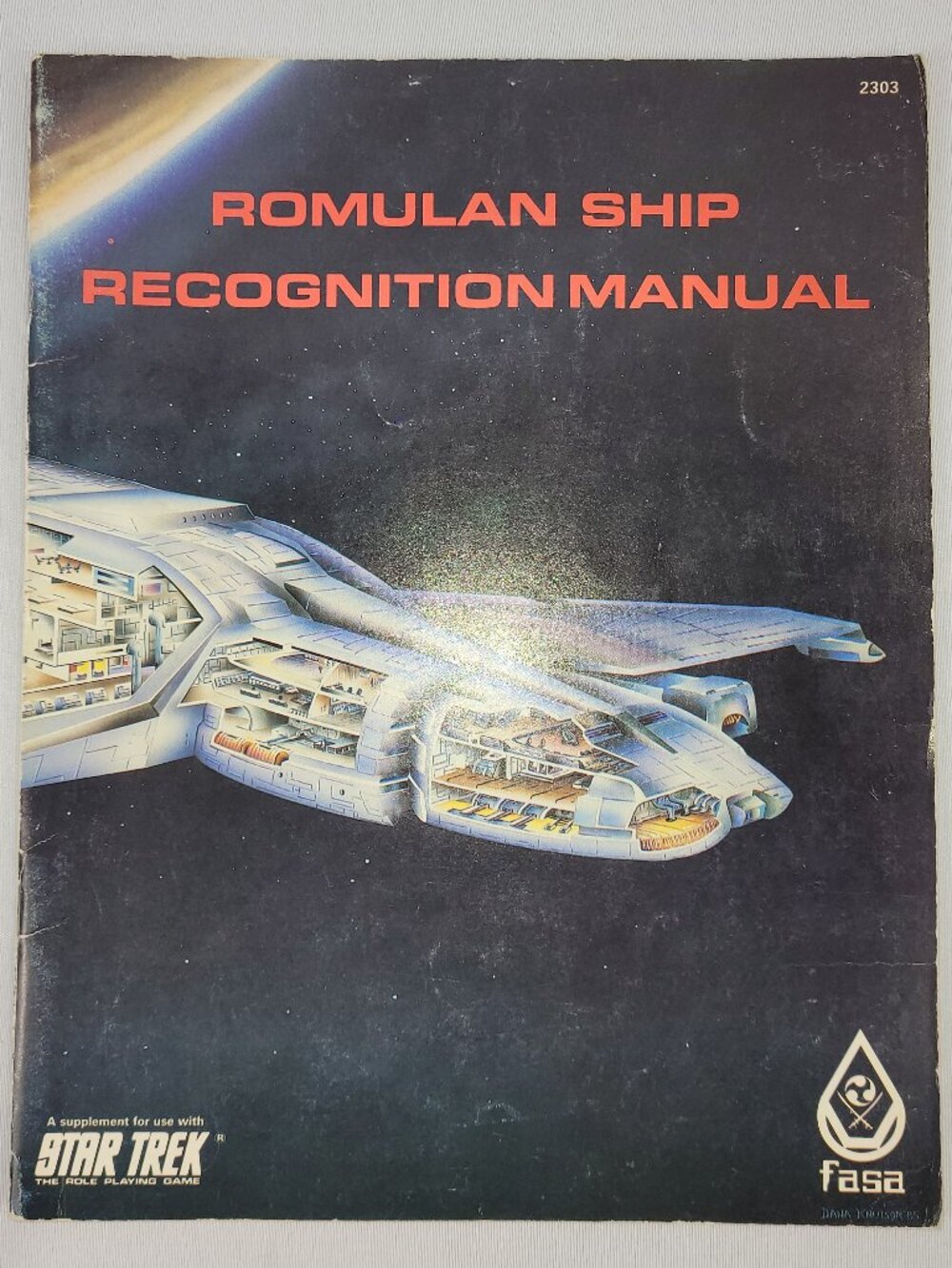 Star Trek Ship Recognition Manual Romulan 2303 RPG Softcover Game Book